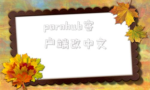 pornhub客户端改中文手机proumb软件怎么调中文